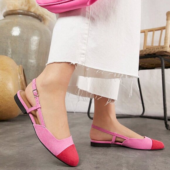 Pink Elegant Women's Flats - Picture 1 of 6